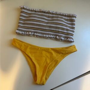NWOT Yellow Bikini